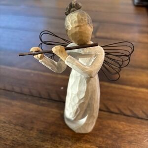 Willow‎ Tree ANGEL OF HARMONY Flute Figurine Susan Lordi 2002 Demdaco NO BOX